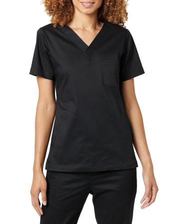 Amazon Essentials Women's Classic Fit V-Neck Short Sleeve Scrub Top - Plus Size 5X Black - Buy Online on GoSupps.com