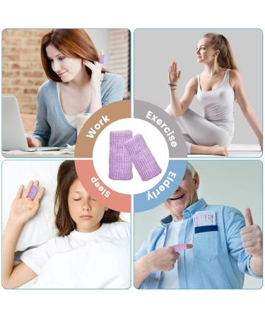 Finger Compression Sleeves for Arthritis & Swelling Light Purple Thumb Brace for Trigger Finger Support One Size Ideal for Basketball & Sports - Buy Online on GoSupps.com