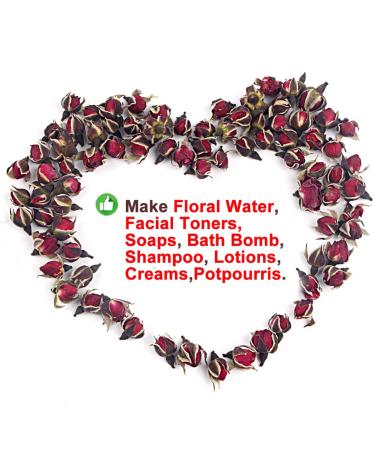 Premium Organic Rose Flower Tea - 50g for Weight Loss & Natural Skincare | International Shipping - Buy Online on GoSupps.com