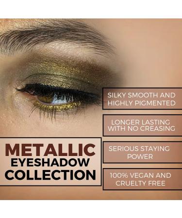 Concrete Minerals Metallic Eyeshadow - Silky Smooth, Highly Pigmented & Long-Lasting | 100% Vegan & Cruelty-Free | Handmade in USA | 8g Loose Mineral Powder (Jinxed) - Buy Online on GoSupps.com