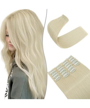 Sego 12 Tressen Extensions such as real hair hair extensions clip in hair extensions hair parts cheap for full head 55 cm 180g blonde blond 55 cm bleached blonde - Buy Online on GoSupps.com