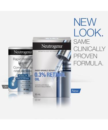 Neutrogena Anti Aging Retinol Oil for Face Rapid Wrinkle Repair Face Serum and Eye Serum 30 Milliliters Face Oil - Buy Online on GoSupps.com