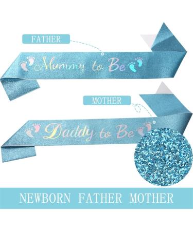 Baby Shower Sash Mummy to Be Sash Daddy to Be Sash for Party Decoration Gender Reveals Gifts 2PCS - Buy Online on GoSupps.com