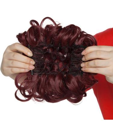 Curly Wavy Messy Hair Extension Bun - Clip-In Drawstring Ponytail Comb Chignon - Buy Online on GoSupps.com