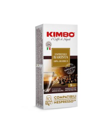 Kimbo Armonia 100% Arabica coffee capsules compatible with Nespresso 10 packs of 10 capsules (100 capsules in total)