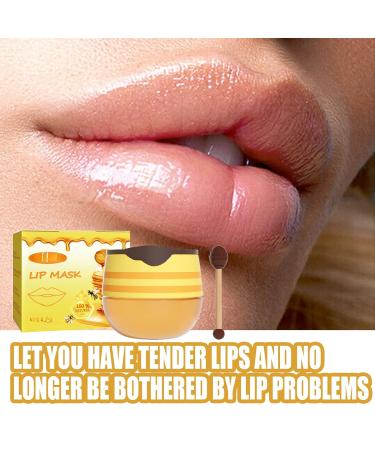 Honey Lip Mask Moisturizing Exfoliating Lip Care Bee Lip Balm - Buy Online on GoSupps.com