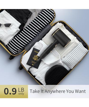 Professional 1875 Watt Ionic Hair Dryer - High-Speed Blow Dryer with Diffuser & Comb Nozzle LED Display Intelligent Control Low Noise - Ideal for Home & Travel (Black - Buy Online on GoSupps.com