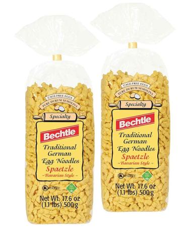 Bechtle Bavarian Style Spaetzle Traditional German Egg Noodles, 17.6 Ounce (Pack of 2)