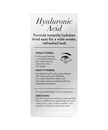Olay Deep Hydrating Eye Gel with Hyaluronic Acid - Refresh Tired Eyes | 0.5 fl oz - Buy Online on GoSupps.com