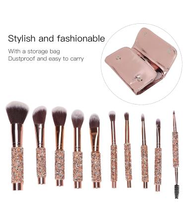 Professional Makeup Brush Set - Soft Hair Brushes for Loose Powder Eyeshadow & Eyebrows | Charming Beauty Kit with Storage Bag - Buy Online on GoSupps.com