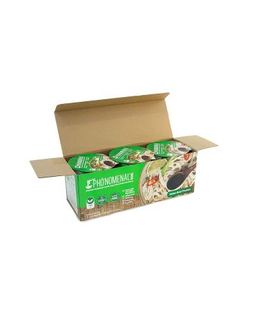 Pho'nomenal Bowl Instant Pho Noodles - Gluten-Free Low Sodium Vietnamese Vegetable Soup - Non GMO, No Soy, No MSG - 2.1 oz (Pack of 6) - Buy Online on GoSupps.com