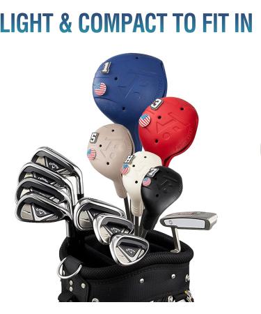 FRANKTECH Golf Club Covers - 4pcs EVA Plastic Headcovers for Driver, Woods, Hybrid - Washable, Easy On/Off - Funny Black Set - Buy Online on GoSupps.com