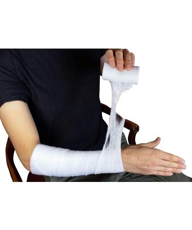 5 Rolls of Nobapad Synthetic Cotton Wool Padded Bandages - Various Sizes (3m x 15cm) - International Shipping Available - Buy Online on GoSupps.com