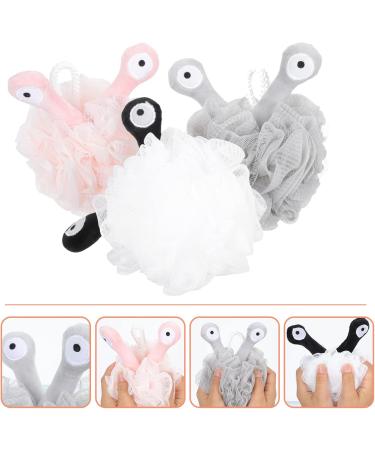 3pcs Cute Loofah Cartoon Bath Balls - Exfoliating Bath Sponge & Shower Back Scrubber for Ultimate Clean | Ideal Bathroom Supplies - Buy Online on GoSupps.com