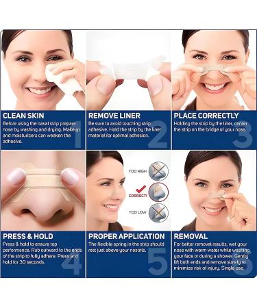 100 Anti Snoring Nasal Strips - Easy Breath Reduce Snoring & Improve Sleep (66mmX19mm) - International Shipping Available - Buy Online on GoSupps.com