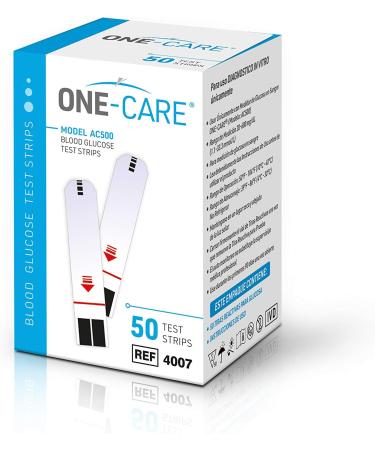 MediVena ONE-CARE Glucose Test Strips (50 Count) - Compatible with ONE-CARE Meter for Blood Sugar Monitoring - Diabetic-Friendly - Buy Online on GoSupps.com
