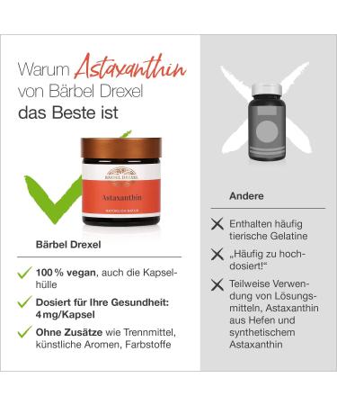 Buy B rbel Drexel Astaxanthin 4mg Softgel Capsules - Vegan Antioxidant from Haematococcus Pluvialis | 40 pcs for Immune Support - International Shipping - Buy Online on GoSupps.com
