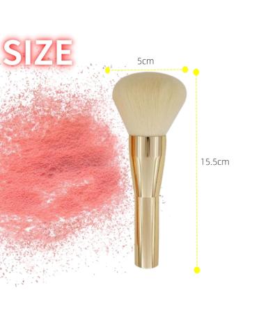 Large Powder Mineral Brush - Fluffy Professional Makeup Brush for Flawless Coverage & Blending - Ideal for Mineral Powder Foundation - 1 Piece - Buy Online on GoSupps.com