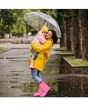 Chcaes Waterproof Bicycle Overshoes for Men & Women - Pink - Rain Protection & Reflective Strips - Buy Online on GoSupps.com