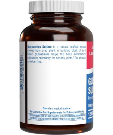 Glucosamine Sulfate Joint Health Supplement - Soft Tissue Cartilage Tendon and Ligament Supplement for Enhanced Mobility Comfort and Flexibility - Non-GMO Sodium Free & Made in the USA - 120 Servings - Buy Online on GoSupps.com