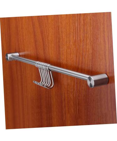 Mikikit Stainless Steel Hangers 1pc Steel Bedroom Duty Hooks Heavy Hanger Rack for Towel Clothes Wall Coat Hat Moveable Kitchen - Buy Online on GoSupps.com