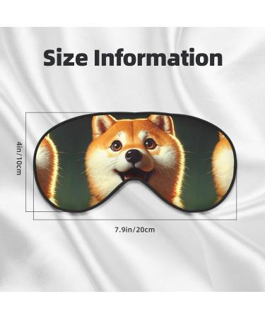Double-Sided Shiba Inu Eye Mask | Cute Funny Sleep Shade Cover for Ultimate Comfort - Unisex Night Sleeping Mask - Buy Online on GoSupps.com