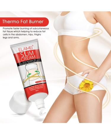 ELAIMEI Hot Slimming Cream 60ml - Fat Burner & Tummy Tuck for Weight Loss - Anti-Cellulite Body Massage Cream - 1 Pack - Buy Online on GoSupps.com