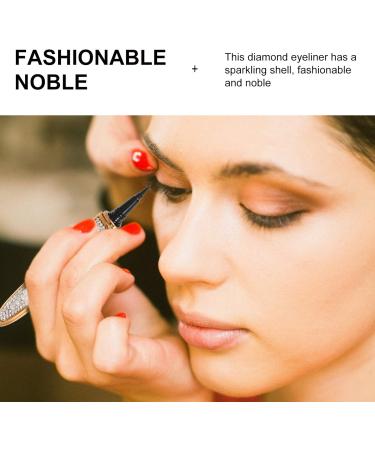 FOMIYES Self Adhesive Mascara Black Eyeliner Pen Natural Matte Eyeliners Makeup Eyeliners Eye Shadow Make up 1 count (Pack of 1) Golden - Buy Online on GoSupps.com