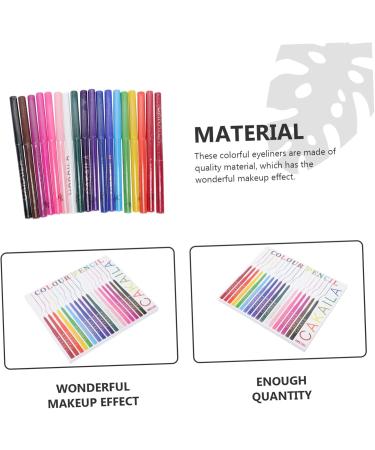 FOMIYES 18pcs Eyeliner Pearl Accessories Makeup Eyebrow Pens Colorful Eye Line Pencils Woman Eyebrow Pencil - Buy Online on GoSupps.com
