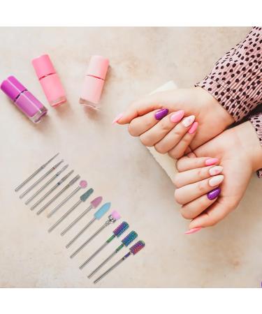 FRCOLOR 1 Nail Drill Set Nail Polishing Bits Ceramic Nail Bits Acrylic Nail Drill Bits Manicure File Bit Nail Cleaner Tool Nail Tool Manicure Drill Bit Colorful Appendix Ceramics To Rotate - Buy Online on GoSupps.com