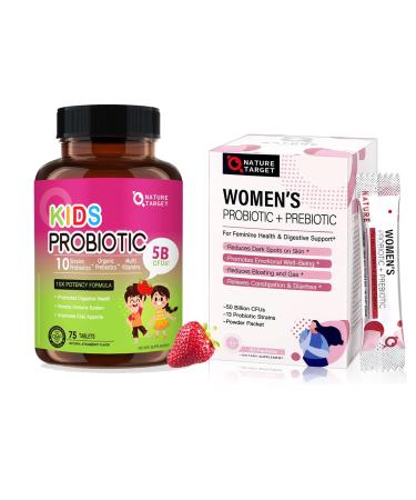 NATURE TARGET Probiotics for Women with Kids Probiotic Chewable