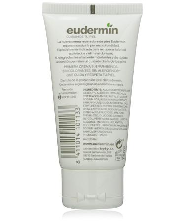 Eudermin Pies Tubo Crema - Hydrating Foot Cream for Soft Skin | International Shipping Available - Buy Online on GoSupps.com