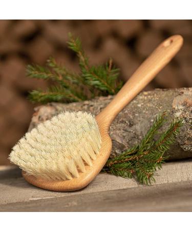 Buy SIDCO Wooden Sauna Brush - Natural Fiber Massage & Back Body Brush for Ultimate Relaxation | International Shipping Available - Buy Online on GoSupps.com