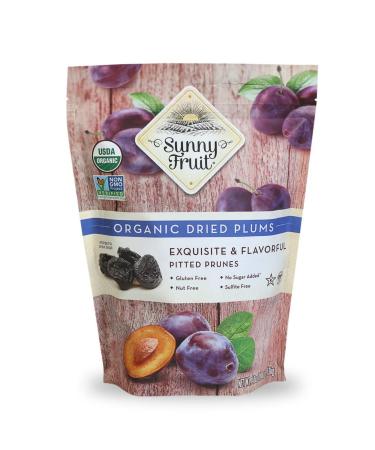 ORGANIC Prunes - Sunny Fruit - 40oz Bulk Bag (2.5lb) | Purely Dried Plums - NO Added Sugars, Sulfurs or Preservatives | NON-GMO, VEGAN & HALAL 2.5 Pound (Pack of 1)