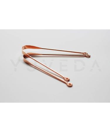 Buy Copper Tongue Cleaner - 2 Ayurveda Scrapers for Bad Breath | Travel Bag Included - Yuveda - Buy Online on GoSupps.com