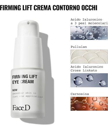 Face D - firming eye cream with hyaluronic acid - 15 ml - Buy Online on GoSupps.com
