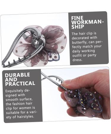 Beaupretty Rhinestones Hair Barrette headgear french barrette clips butterfly clips catch clips rhinestones bow butterfly french clips make up cloth steamed stuffed bun Make Up Hair Clips - Buy Online on GoSupps.com