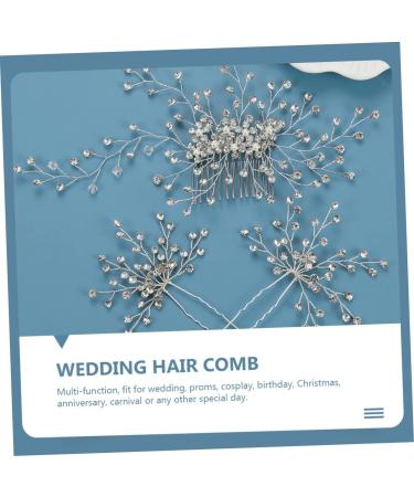 FRCOLOR 3 Sets Bridal Headwear Pearl Tiara Rhinestone Hair Headpiece Bridal Hair Accessories Diamond Headpiece Wedding Hair Clip Pearl Hair Clip Comb Bridesmaid Rhinestones Zinc Alloy - Buy Online on GoSupps.com
