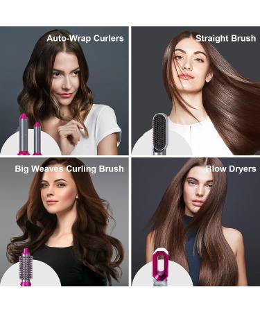 TAHSHINE 5-in-1 Hair Styler Blow Dryer Brush | Negative Ionic Electric Styling Tool with Detachable Brush Heads for Straightening & Curling - Buy Online on GoSupps.com