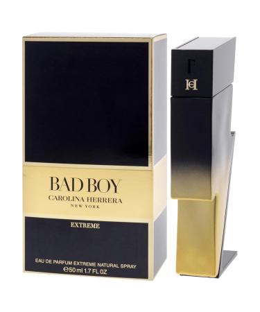 Bad Boy Extreme by Carolina Herrera for Men - 1.7 oz EDP Spray Fresh 1.7 Fl Oz (Pack of 1) - Buy Online on GoSupps.com