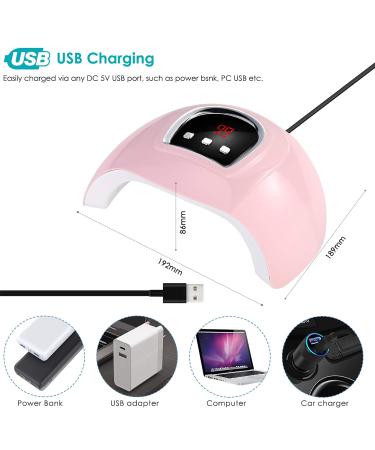 Queen.y 54W LED UV Nail Lamp | 18 LED Gel Polish Dryer with Timer | International Shipping Available - Buy Online on GoSupps.com