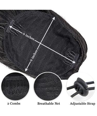 32 Inch Braided Ponytail Extension for Black Women | Yaki Straight Drawstring Clip On | Synthetic Hair Natural Black 1B - 130g - Buy Online on GoSupps.com