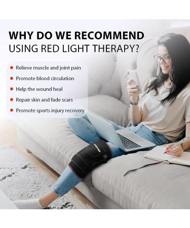 Infrared Red Light Therapy Device for Joint Pain Relief | 660nm & 850nm LED Therapy Pad | Home Use with APP Control | Gift Idea - Buy Online on GoSupps.com