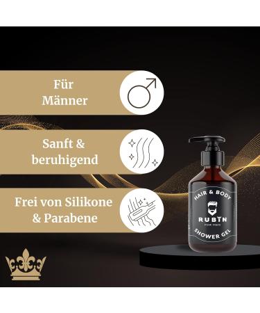  Rubin for Men Rubin for Men Shower Gel for Hair and Body - Buy Online on GoSupps.com
