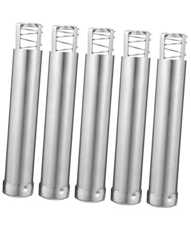 OHPHCALL 5pcs Moxa Pusher Body Massager Moxa Heat Tank for Tendonitis Bathroom Organizer Moxa Tank for Muscle Stiffness Rod Roller Toys Moxibustion Furnace Stainless Steel
