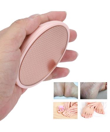 Premium Glass Foot File Callus Remover - Stainless Steel Pedicure Tool for Effortless Heel Care - Nano Crystal Foot File - Pink - Buy Online on GoSupps.com