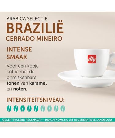 illy Coffee Beans Arabica Selection Brazil Cerrado Mineiro 100 Arabica with Notes of Caramel and Dried Fruit Intense Flavor Pack of 250 g - Buy Online on GoSupps.com
