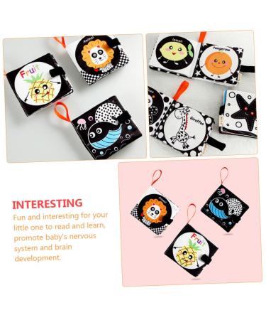 Ibasenice 2-Pack Fabric Book Game Set | Educational Toys for Toddlers | Baby Opposites Fabric Books | Soft Peach Skin | International Shipping Available - Buy Online on GoSupps.com