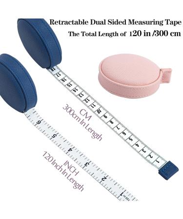 3 Pack Tape Measure 3m/120" Body Measuring Tape for Body Cloth Tape Measure Fabric Tailors Sewing Medical Measurements TapeLeather Tape Measure Retractable Dual Sided Ruler Orange Blue Pink - Buy Online on GoSupps.com