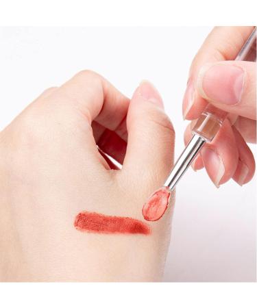 Silicone Lip Brush Makeup Brushes With Dirt-proof Caps Lipstick Applicator Brushes For Lip Gloss Lip Eyeshadow Silicone Lip Brush Set Silicone Lip Brushes With Covers - Buy Online on GoSupps.com